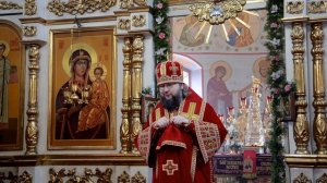 Слово епископа Мелетия на соборном богослужении. Награждение медалью Св. благ. князя Ростислава