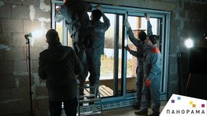 Монтаж раздвижного портала REHAU GENEO HS