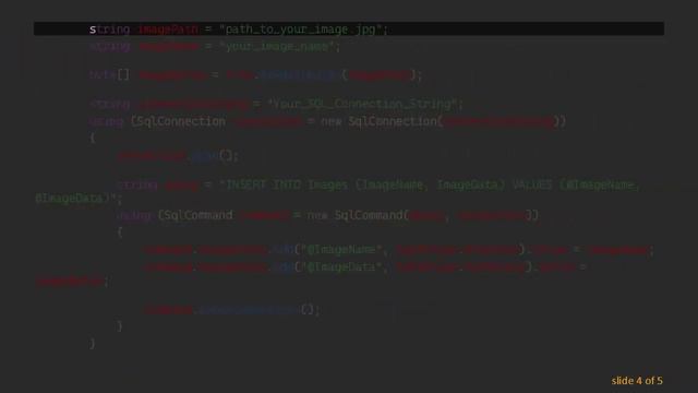 How to Insert Images into SQL Database using C# смотреть онлайн