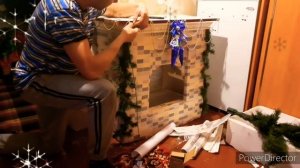 Новогодний камин своими руками