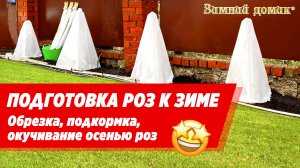 Укрытие роз на зиму ? Подготовка, обрезка, подкормка роз осенью