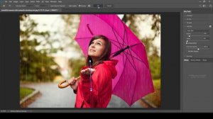 How to create simple rain effect in Adobe photoshop 2023