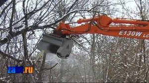 Мульчер на базе экскаватора