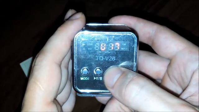 Портативная MP3-колонка TD-V26 с FM-радио. Распаковка и обзор смотреть онлайн