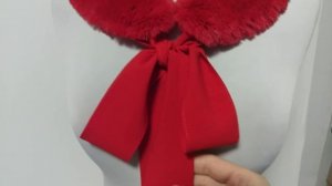 Съемный воротник из эко меха на завязке?