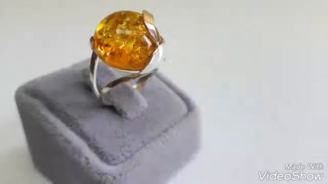 Янтарь. Кольцо. Amber. Ring. смотреть онлайн