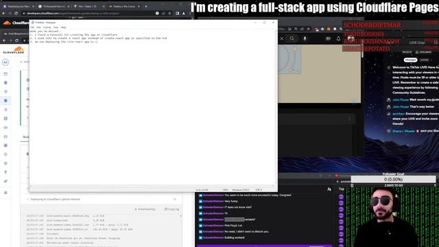 full stack app using CloudFlare pages