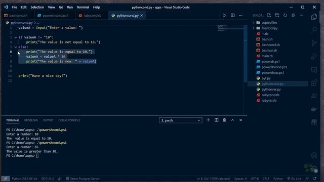 138 Код ветвления с условными выражениями смотреть онлайн