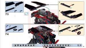 Mould King Instructions | Mould King Car | 18008 | Flame Monster Buggy Car