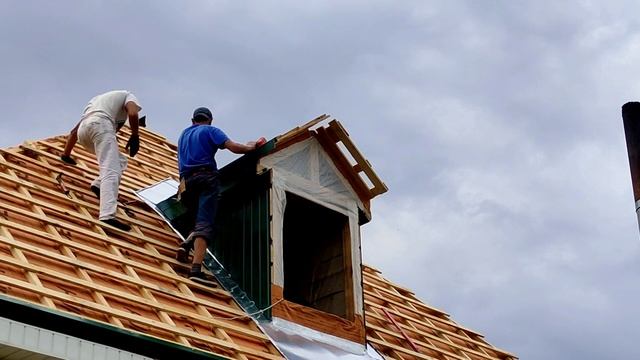 Замена шифера на металлочерепицу ч1 смотреть онлайн