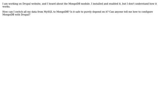 Drupal: Drupal 7 with Mongodb смотреть онлайн