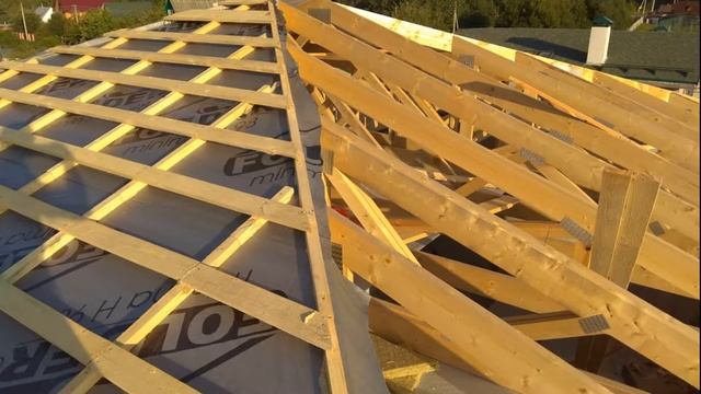 Монтаж обрешетки для гибкой черепицы смотреть онлайн