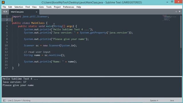 How to Run Java Application Using Sublime Text 4 (2021) смотреть онлайн