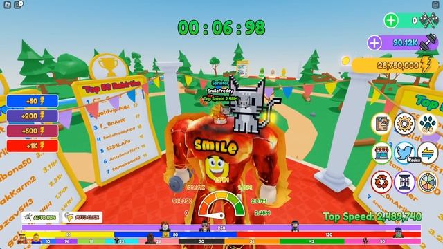 ЧИТЕРСКИЙ КОД ДЛЯ ВСЕХ! ПОПАЛ В САМУЮ ПОСЛЕДНЮЮ ЛОКАЦИЮ в Strongman Race Roblox смотреть онлайн