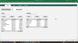 Excel Net Worth Calculator - Free Spreadsheet Template