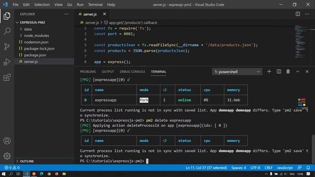 PM2 basics for Node.js API/Web Application deployment ⭐️ Spinsage