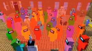 Steve save Vore minecraft girl from 1000 Among Us - Minecraft Animation