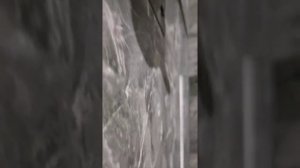 Душевая из крупноформатного керамогранита.