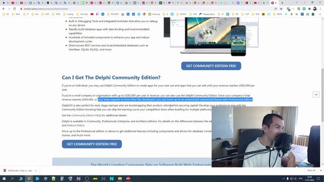 Бесплатная лицензионная Delphi Community Edition. Где скачать, как зарегистрировать. Установка