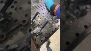 Механический прижим. Оснастка для сварочного стола.