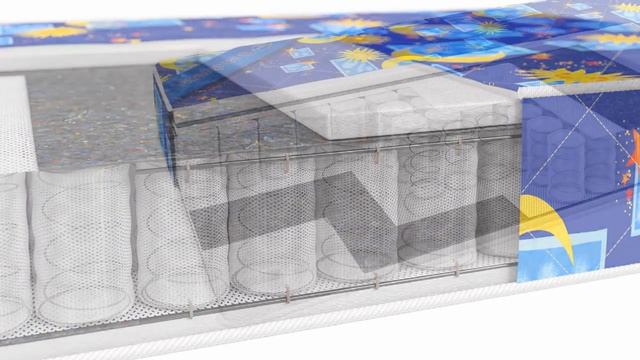 Детский матрас без клея Beautyson "Baby Pocket" видео обзор смотреть онлайн