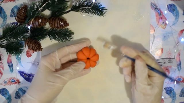 ?DIY НОВОГОДНИЙ ДЕКОР НА БАНОЧКЕ/КАК СЛЕПИТЬ МАНДАРИН И ПАЛОЧКУ КОРИЦЫ ИЗ ПОЛИМЕРНОЙ ГЛИНЫ/НОВЫЙ ГО