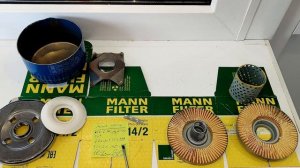 Распил масляного фильтра MANN W914/2 (Germany) (фильтр на ВАЗ)