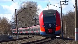 Электропоезд ЭС2Г-135 "Ласточка-МЦД" сообщением "Москва Рижский вокзал - Нахабино"