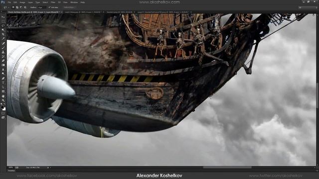 Airship Of Doom | CS Exclusive Speed art (#Photoshop CC) смотреть онлайн