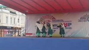 Татарский лирический с платками. Ансамбль народного танца Сударушка.День города Омска 2023 г