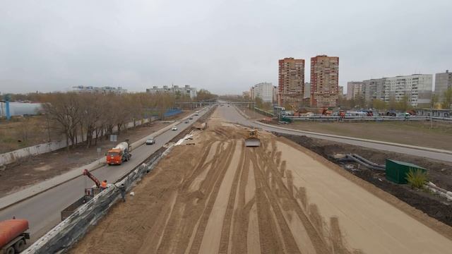 В Самаре начали возводить подпорные стены к эстакаде на СТОШКЕ ФРУНЗЕНСКИЙ-2