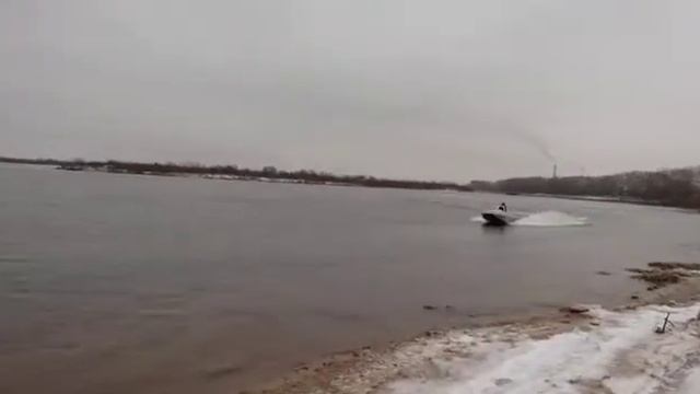 3s-ge Mt  в водометном катере, водомет Кинель-180. Первый выезд.