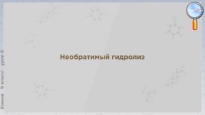 Химия 9 класс (Урок№8 - Гидролиз солей.)