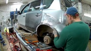 Ремонт крыла ниссан ноут.