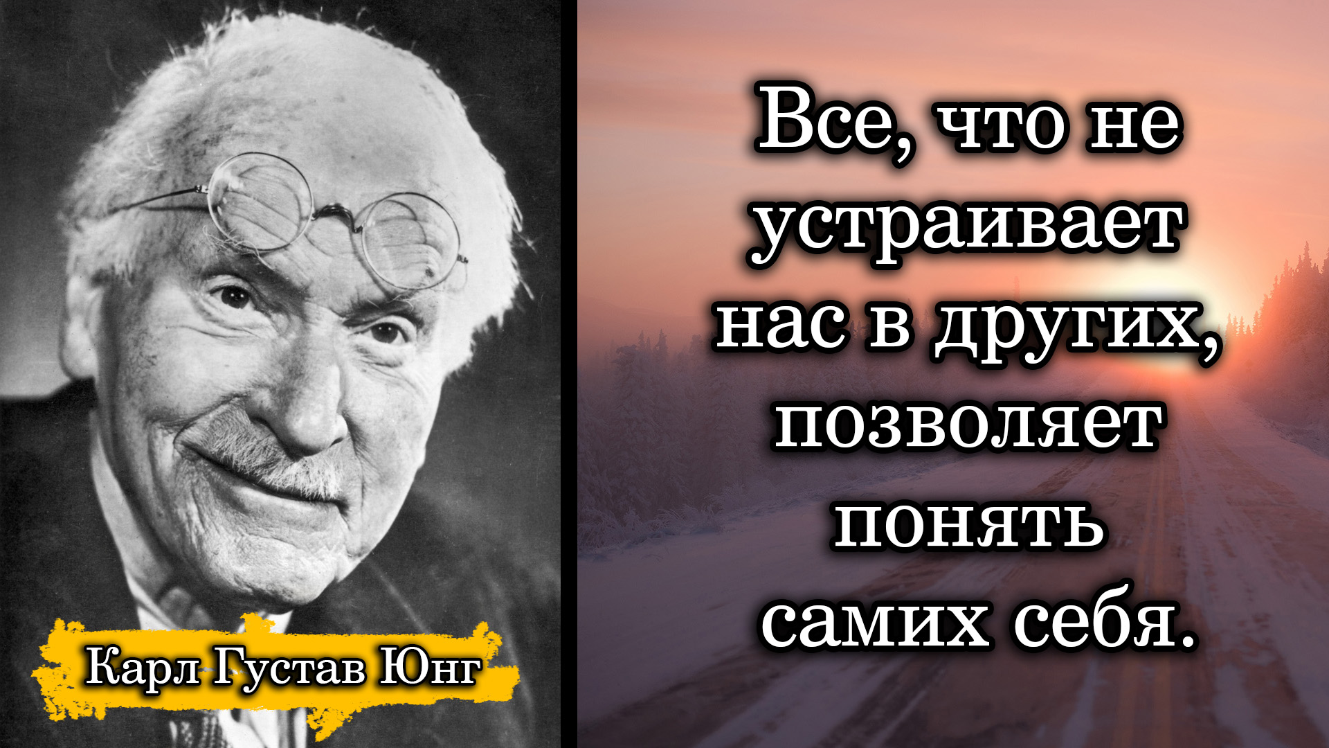 Карл Густав Юнг. Все, что не устраивает нас в других, позволяет понять самих себя.
