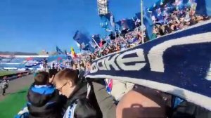 Болельщики «Факела» поют «Туман» на матче с ЦСКА