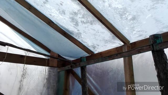 #ЗимушкаЗима  СНЕЖНАЯ КРАСОТА / ЧИСТКА ТЕПЛИЦЫ ОТ СНЕГА.