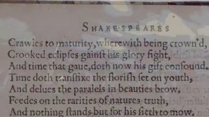 Shakespeare's Sonnet 60 read in Elizabethan Pronunciation