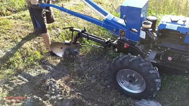 ДИЗЕЛЬНЫЙ МОТОБЛОК КЕНТАВР 10 Л.С | ВСПАШКА ТЯЖЁЛЫМ МОТОБЛОКОМ
