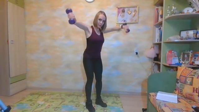 Функциональна тренировка на руки!  Сила+кардио. Жир гори!!!