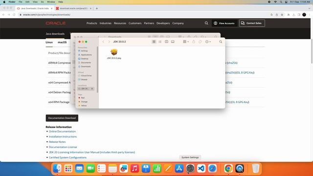 Java 20 install on MAC OS M1,M2