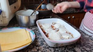 Лазанья с овощами и моцареллой ??