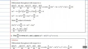 Implicit Differentiation