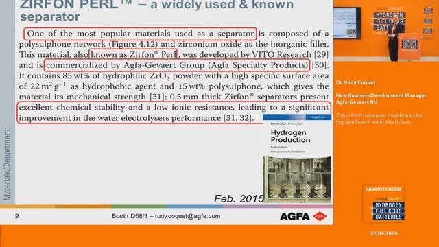 Zirfon Perl© separator membranes for highly efficient water electrolysis смотреть онлайн