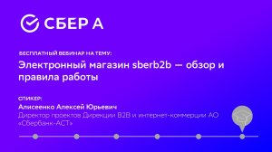 Электронный магазин sberb2b — обзор и правила работы