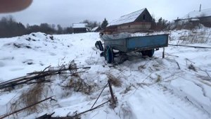 Длинные гусеница на мотоблок начало испытания