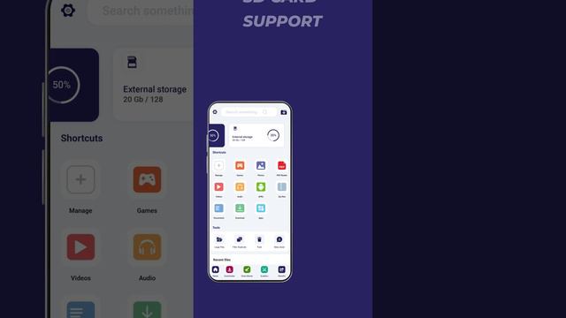 File Manager App - SD Card Supported