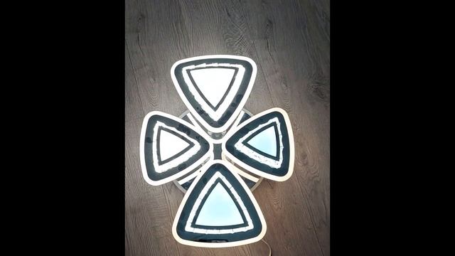 Люстра потолочного освещения МС-LI8402/2+2 CR(RGB) Led 152W+8W 3000K+4000K+6500 [01094987] смотреть онлайн