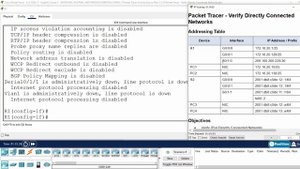 1.5.10 Packet Tracer - Verify Directly Connected Networks