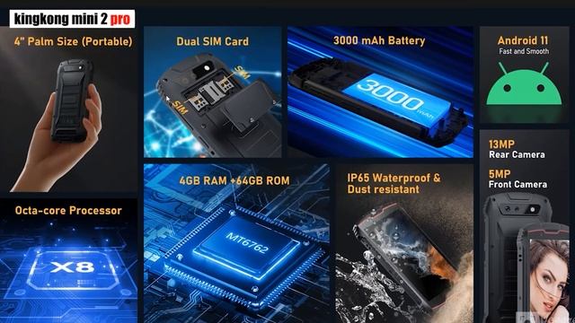 МАЛЫШ ОБНОВИЛСЯ! Cubot King Kong Mini 2 Pro уже скоро. #KingKongMini2Pro